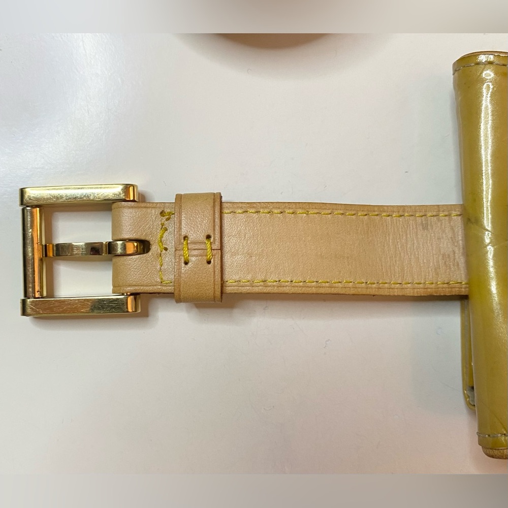 Louis Vuitton Monogram Vernis Lafayette Street Bangle Bracelet Yellow - Picture 7 of 11